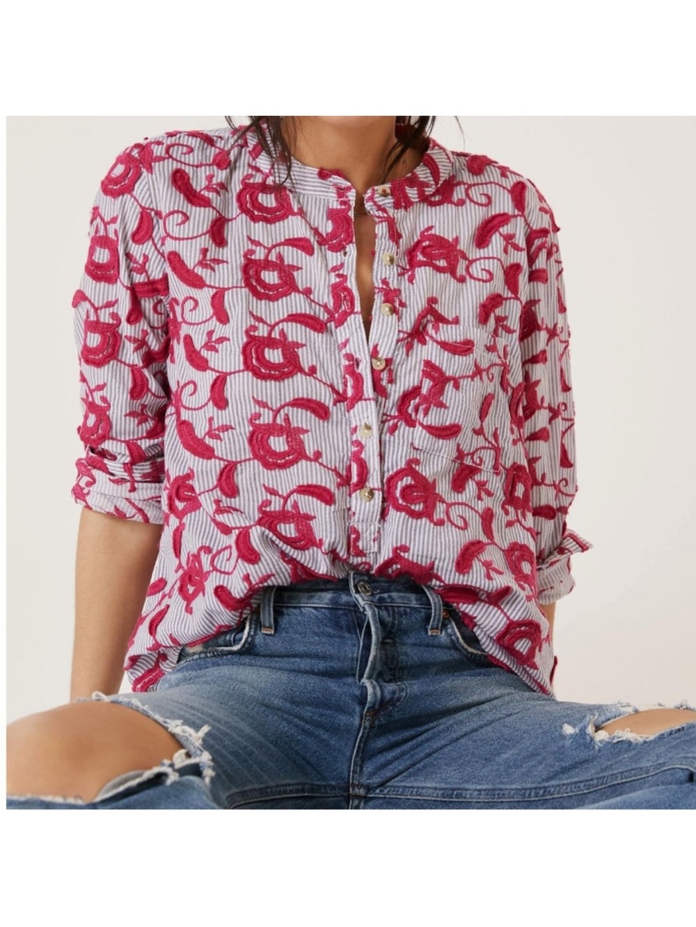 NWT Anthropologie Pilcro Whitney Trapeze Top Small
